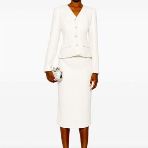 Self-Portrait Tweed Midi Dress